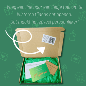 Voeg een persoonlijk liedje toe aan je Pakketje Blijheid