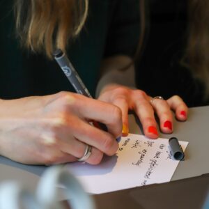 Altijd met een handgeschreven kaartje